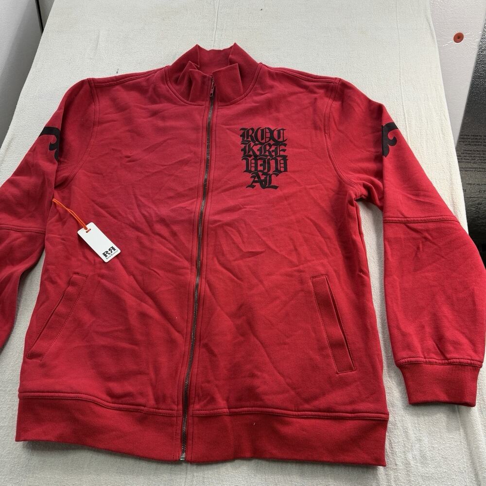 Rock Revival Jacket Mens XXL Red Full Zip Sweater NWT